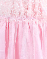 Vestido Con Balaca Tul Puntos Detalle